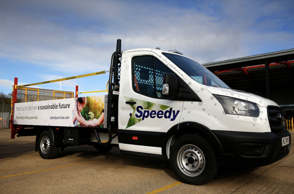 Speedy fuels fleet with hydrotreated vegetable oil GreenFleet